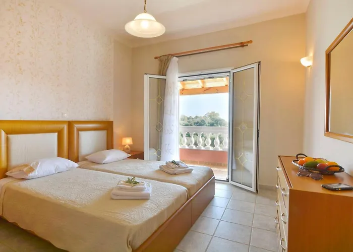 Tranquil Corfu 3 Bedrooms Chrinos Gated Pool Vila Agios Georgios Pagon