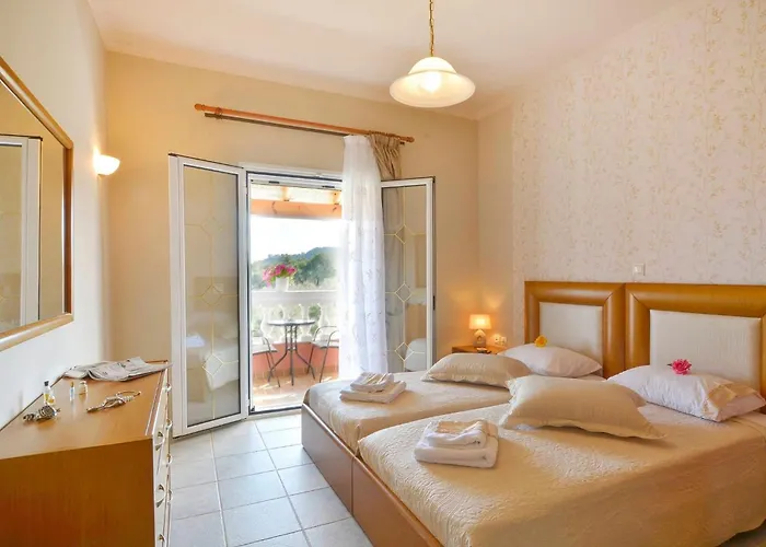 ヴィラ Tranquil Corfu 3 Bedrooms Chrinos Gated Pool *